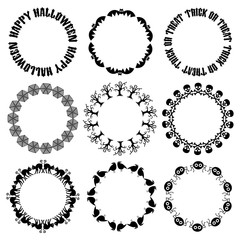 black halloween frames