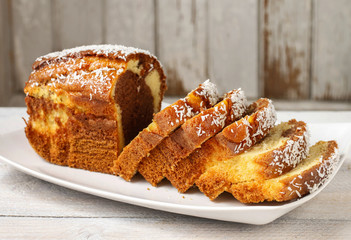Coconut festive cake