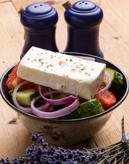 rustic greek salad