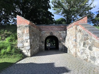 Underpass at Akershus Fortress in Oslo, Norway.