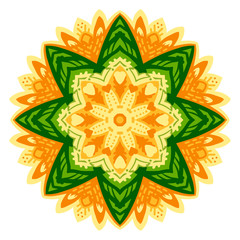 Mandala. Round Ornament Pattern. Vintage decorative elements. Hand drawn background.