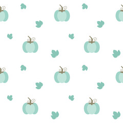 cute seamless vector pattern background illustration with pumpkin

