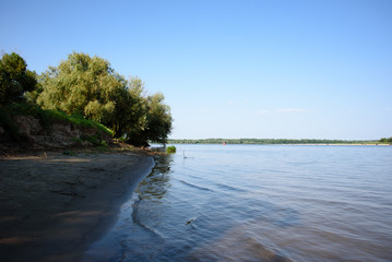 Summer landscape river Volga