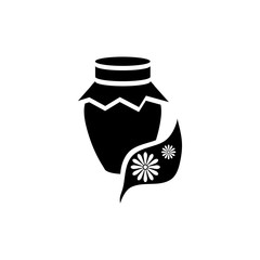 Honey bank icon in simple style on a white background