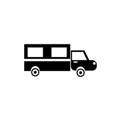 Hearse icon in simple style on a white background