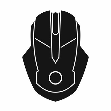 Computer mouse icon in simple style on a white background