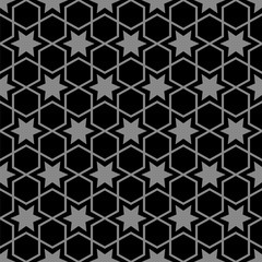 Antique seamless background 530 vintage polygon cross star
