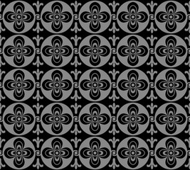 Antique seamless background 541 vintage round cross curve flower
