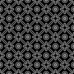 Fototapeta premium Antique seamless background 545 vintage round cross ribbon flower 