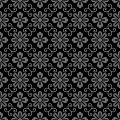 Antique seamless background 558 vintage spiral vine round flower
