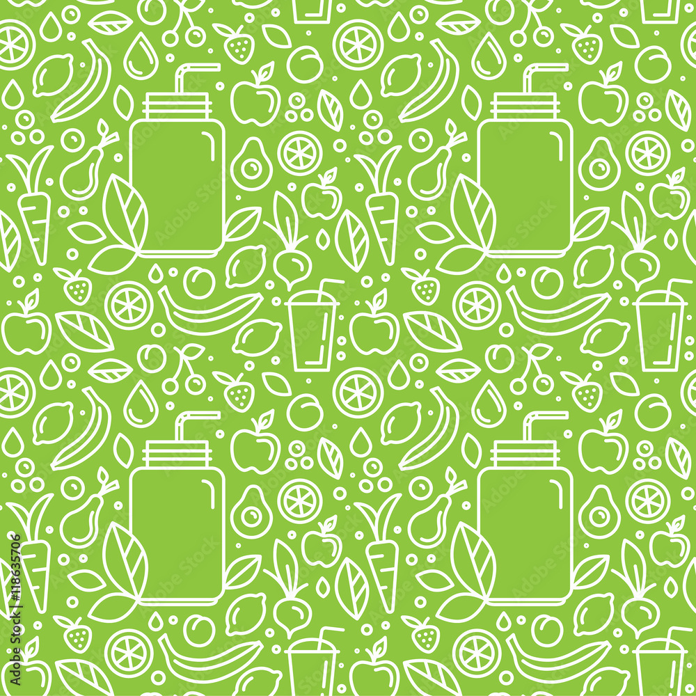 Poster vector seamless pattern and background for food packaging