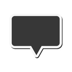 flat design conversation bubble icon vector illustration