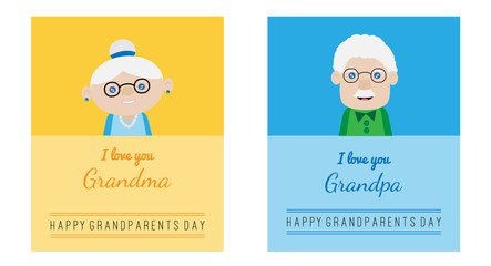Grandparents day greeting cards
