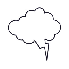 flat design thought bubble icon vector illustration