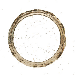 Obraz premium golden splash radial 3d rendering