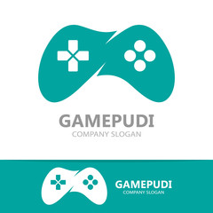 Game joystick or device controller logo © Lifeking