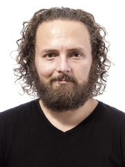 Obraz premium bearded man smiling portrait