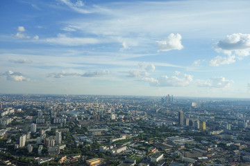 Obraz premium Aerial view of Moscow