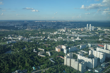 Aerial view of Moscow