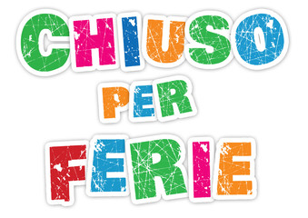 chiuso per ferie