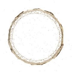 golden splash radial 3d rendering