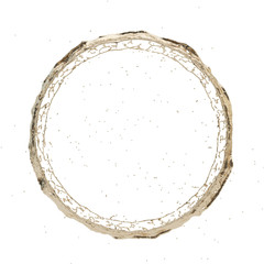 golden splash radial 3d rendering