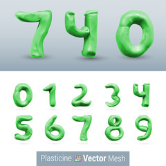 Set of Color Plasticine Figure