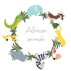 Wild African animals