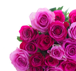 bouquet of fresh pink roses