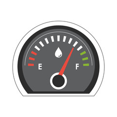gauge car automobile machine part icon. Flat and Isolated design. Vector illustration