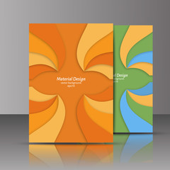 Flyer, brochure, poster, annual report, magazine cover vector te