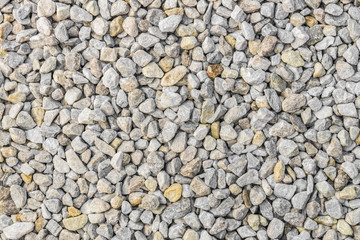 Gray stone gravel background.