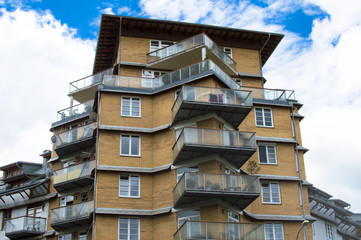 Obraz premium Beautiful apartment house