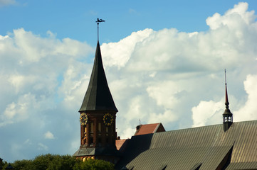 Fototapeta na wymiar Cathedral in Kaliningrad