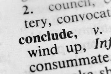 Obraz premium Conclude