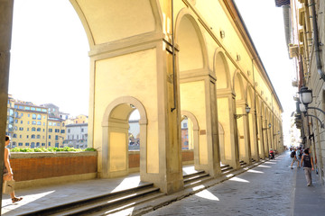 Fototapeta premium Arcades du Corridor de Vasari - Florence