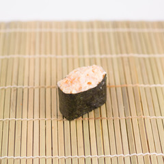 Isolated sushi / rolls.