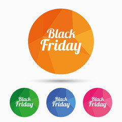 Black Friday sale icon. Special offer symbol.