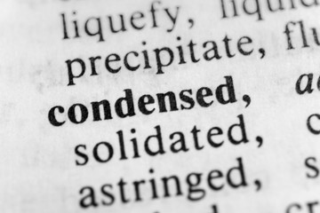 Obraz premium Condensed