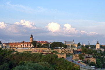 Fototapeta premium Kamyanets-Podilsky is a city located on the Smotrych River in Uk
