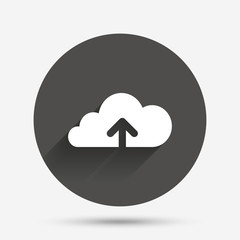 Upload to cloud icon. Upload button.