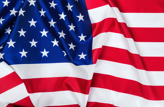 American flag Close-up background