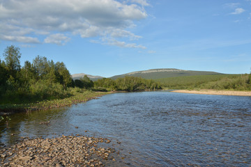 The Ural river Shchugor.
