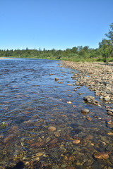 The Ural river Shchugor.