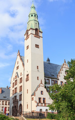Szczecin - zabytkowy Gmach rektoratu Pomorskiej Akademii Medycznej wybudowany w 1905 roku w stylu...