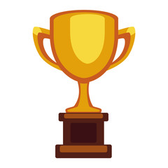 Champion cup vector icon