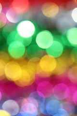 Colorful blur lights bokeh background, Christmas lights bokeh ba