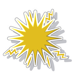 splash comic isolated icon vector illustration design