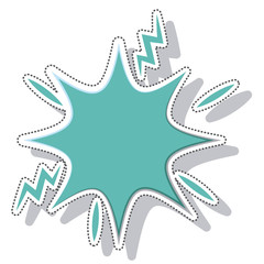 splash comic isolated icon vector illustration design