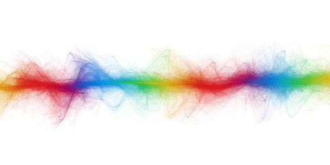 Beautiful detailed wave of color